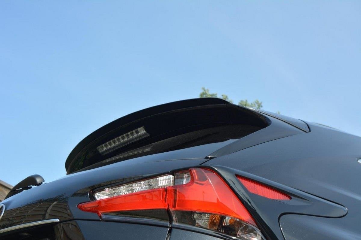 Maxton Design Spoiler CAP passend für Lexus NX Preface/Facelift schwarz Hochglanz