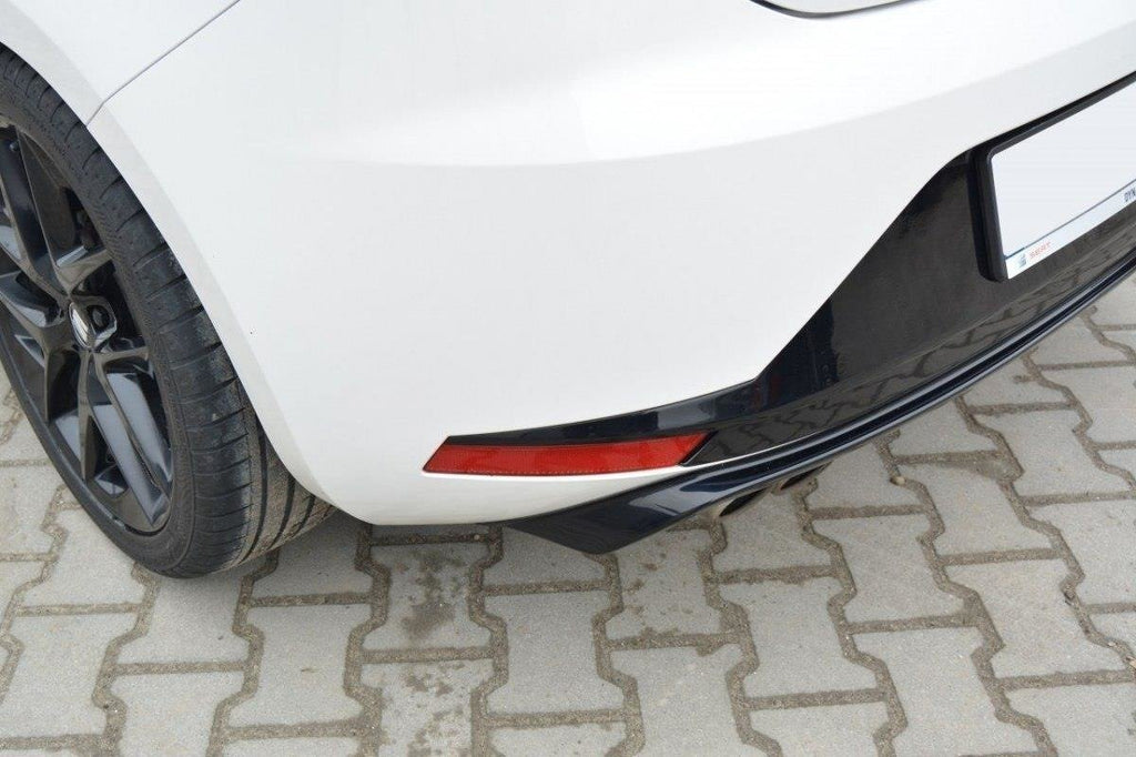 Maxton Design Diffusor Heck Ansatz passend für SEAT LEON III FR schwarz Hochglanz