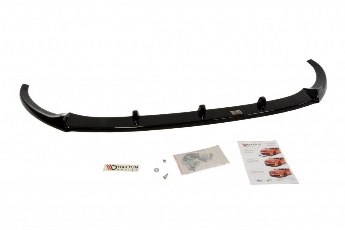 Maxton Design Street+ Spoilerlippe Front Ansatz passend für OPEL CORSA E OPC/VXR NÜRBURG schwarz Hochglanz