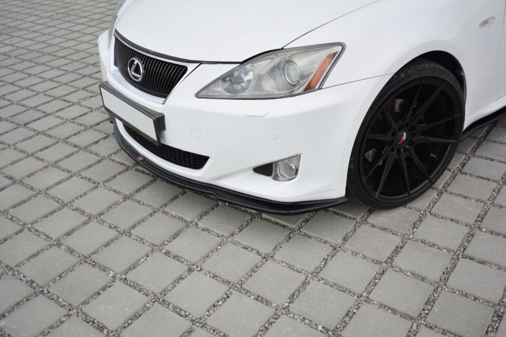 Maxton Design Street+ Spoilerlippe Front Ansatz V.1 passend für Lexus IS Mk2 schwarz Hochglanz