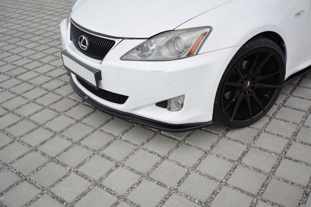 Maxton Design Street+ Spoilerlippe Front Ansatz V.1 passend für Lexus IS Mk2 schwarz Hochglanz