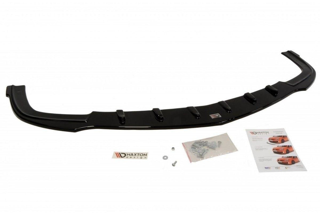 Maxton Design Street+ Spoilerlippe Front Ansatz passend für OPEL ASTRA H (passend für OPC / VXR) schwarz Hochglanz