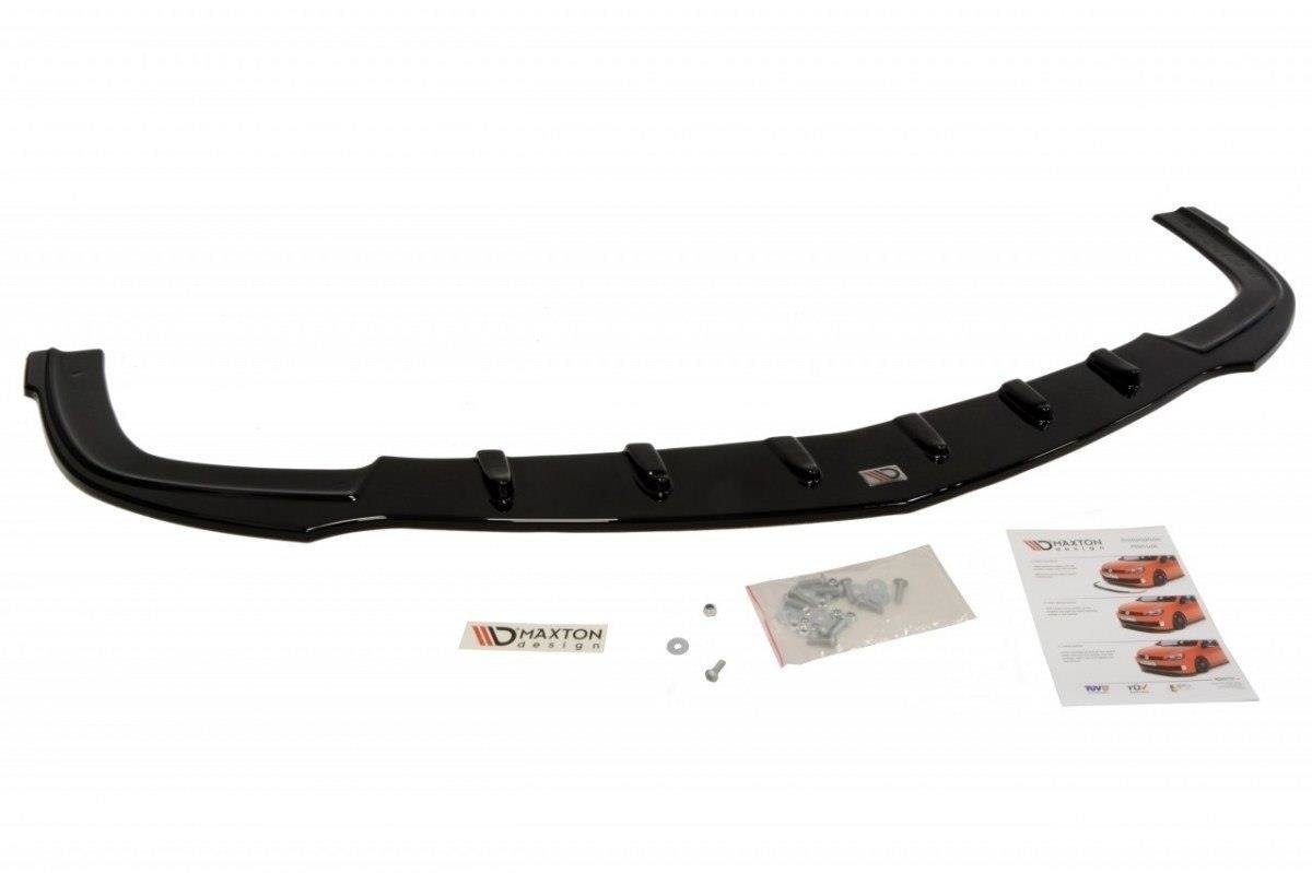 Maxton Design Street+ Spoilerlippe Front Ansatz passend für OPEL ASTRA H (passend für OPC / VXR) schwarz Hochglanz