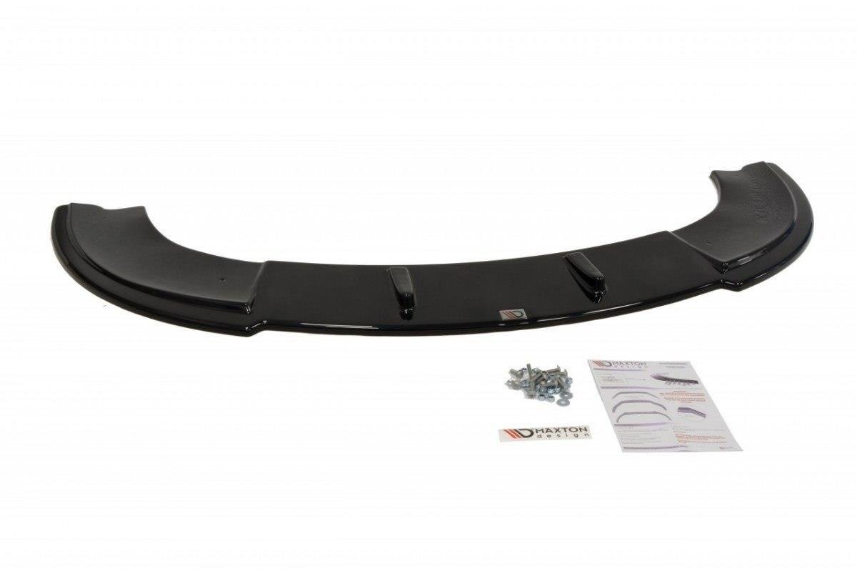 Maxton Design Street+ Spoilerlippe Front Ansatz passend für Seat Leon II MS Design schwarz Hochglanz