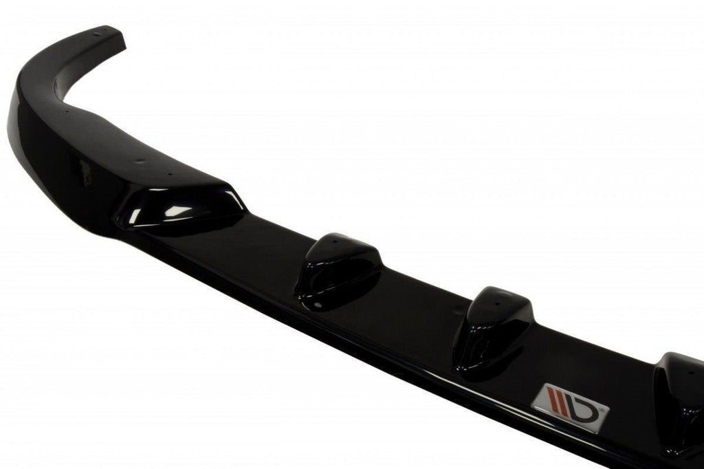 Maxton Design Street+ Spoilerlippe Front Ansatz passend für PEUGEOT 206 (passend für: CC, RC, GTI, S16, XSI, XS, SPORT) schwarz Hochglanz