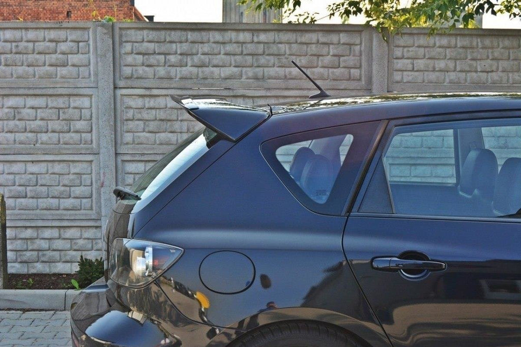 Maxton Design Spoiler CAP passend für MAZDA 3 MPS MK1 (PREFACE) schwarz Hochglanz