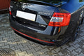 Maxton Design Mittlerer Diffusor Heck Ansatz passend für DTM LOOK passend für Skoda Octavia III RS schwarz Hochglanz schwarz Hochglanz