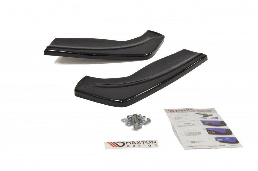 Maxton Design Heck Ansatz Flaps Diffusor V.1 passend für Ford Focus ST Mk2 FL schwarz Hochglanz