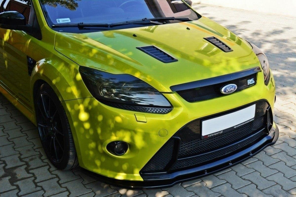 Maxton Design Street+ Spoilerlippe Front Ansatz V.1 passend für Ford Focus RS Mk2 schwarz Hochglanz