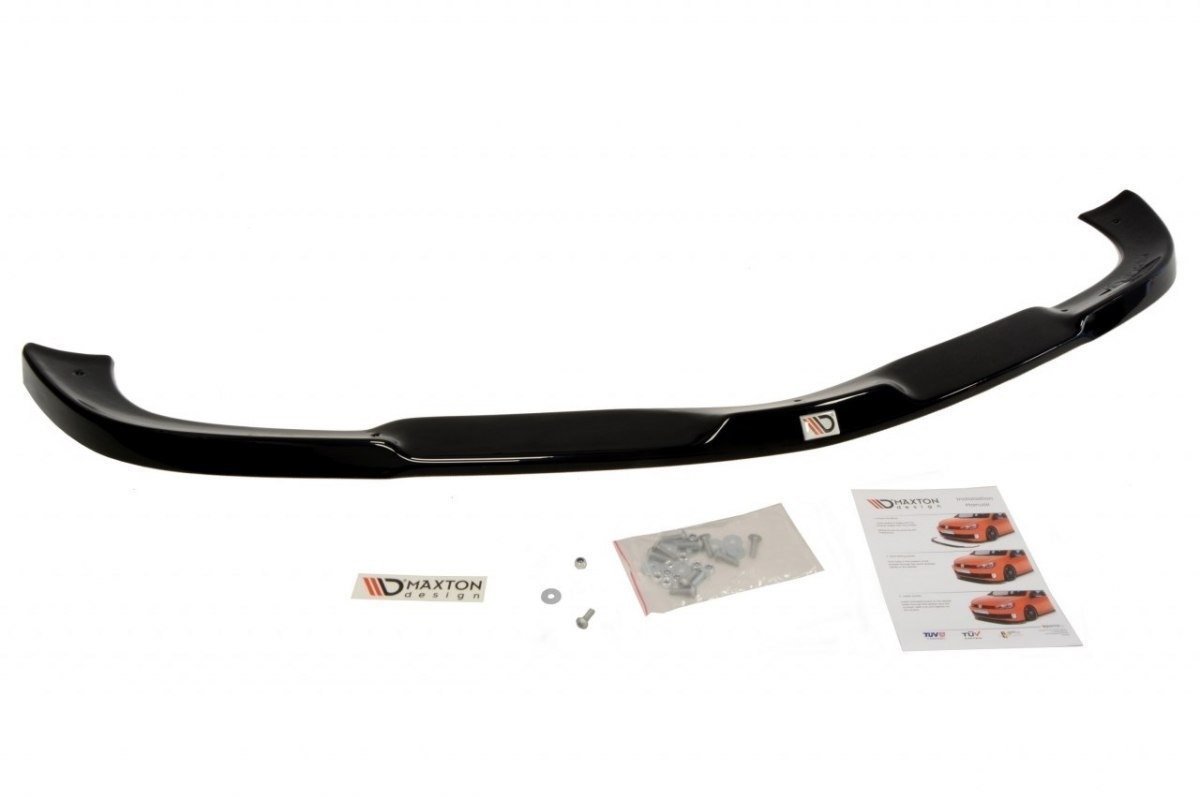 Maxton Design Street+ Spoilerlippe Front Ansatz passend für MERCEDES SLK R171 STANDARD STOßSTANGE schwarz Hochglanz