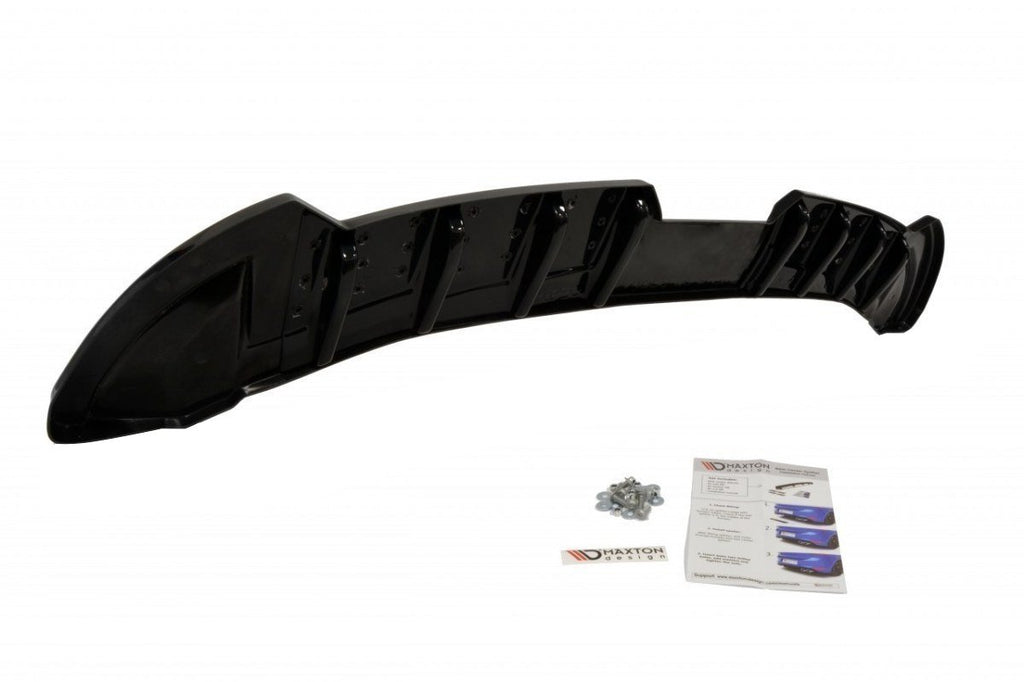 Maxton Design Diffusor Heck Ansatz für SEAT IBIZA 4 SPORTCOUPE (vor Facelift) DTM LOOK Carbon Look