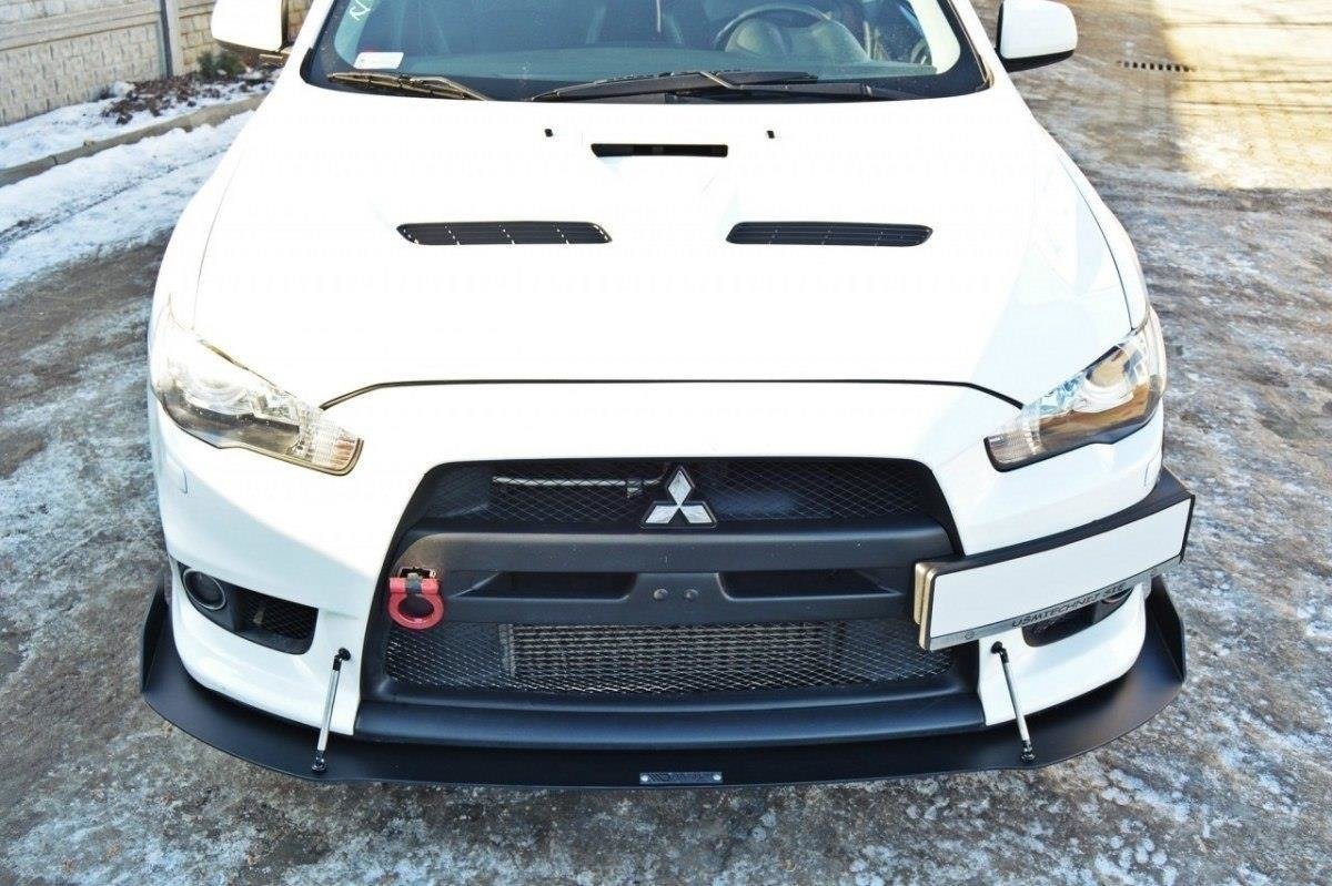 Maxton Design Racing Street+ Spoilerlippe Front Ansatz V.1 passend für Mitsubishi Lancer Evo X