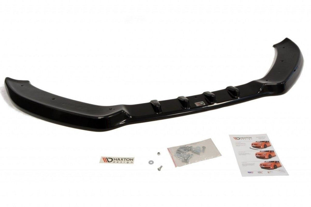 Maxton Design Street+ Spoilerlippe Front Ansatz passend für Audi A5 8T schwarz Hochglanz