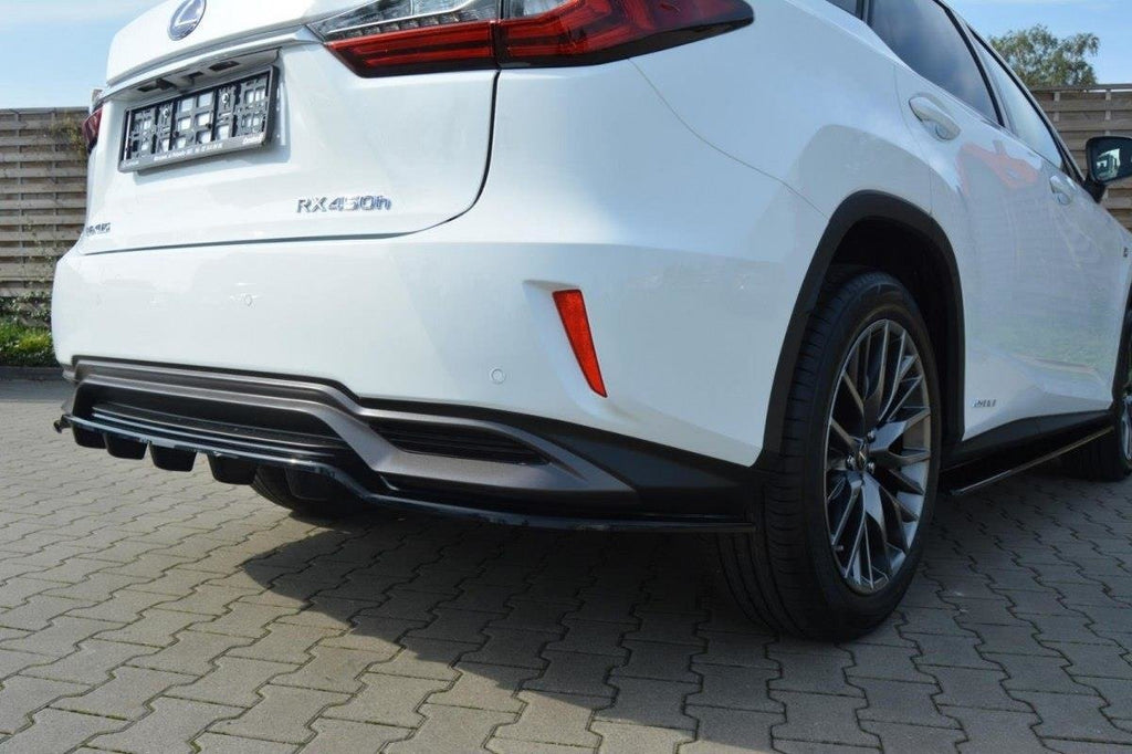 Maxton Design Heckansatz Lexus RX Mk4 H DTM LOOK schwarz Hochglanz für Lexus RX Mk4