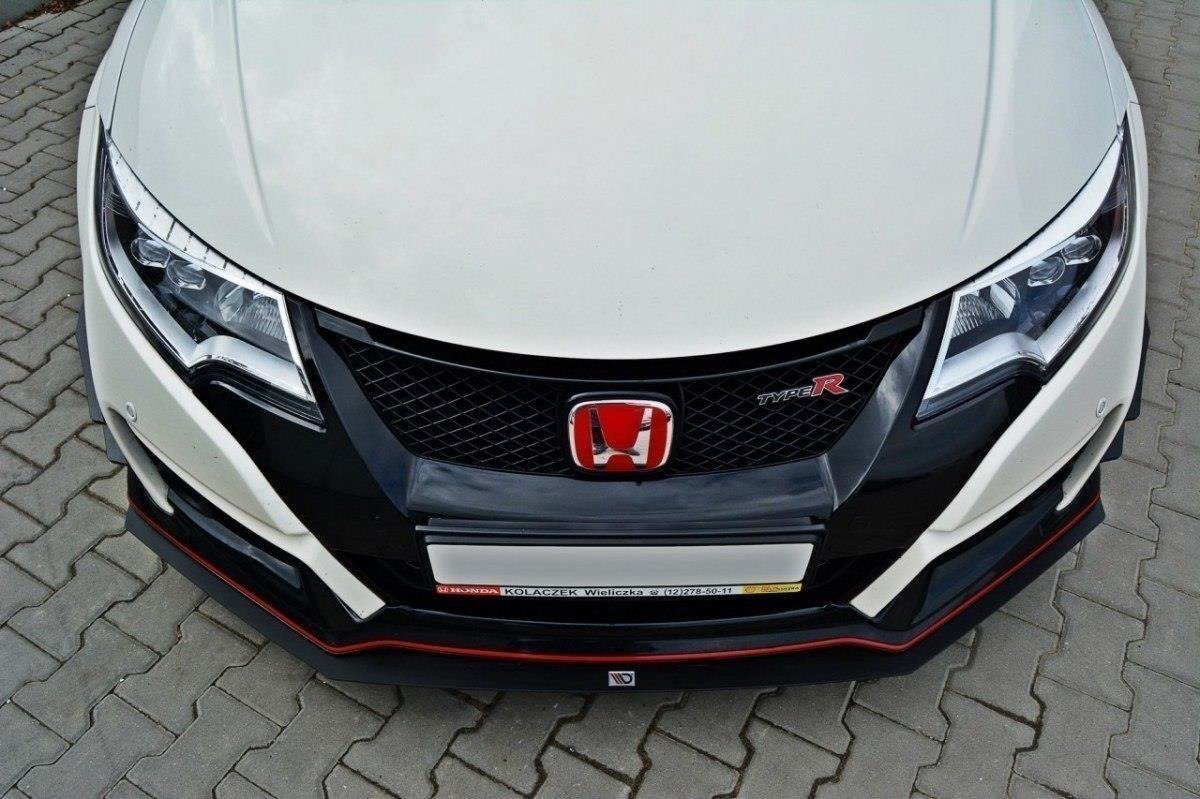 Maxton Design Racing Street+ Spoilerlippe Front Ansatz passend für v.1 HONDA CIVIC IX TYPE R