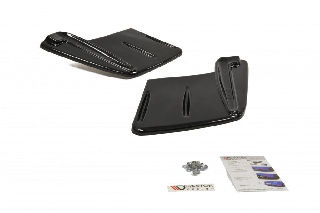 Maxton Design Heck Ansatz Flaps Diffusor passend für Mitsubishi Lancer Evo X schwarz Hochglanz