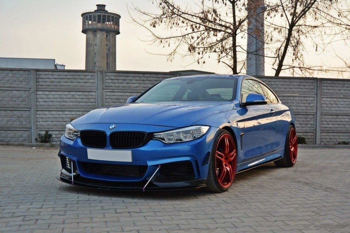 Maxton Design Racing Seitenschweller Ansatz BMW 4er Coupe / Gran Coupe / Cabrio M-Paket F32 / F36 / F33 für BMW 4er Gran Coupe