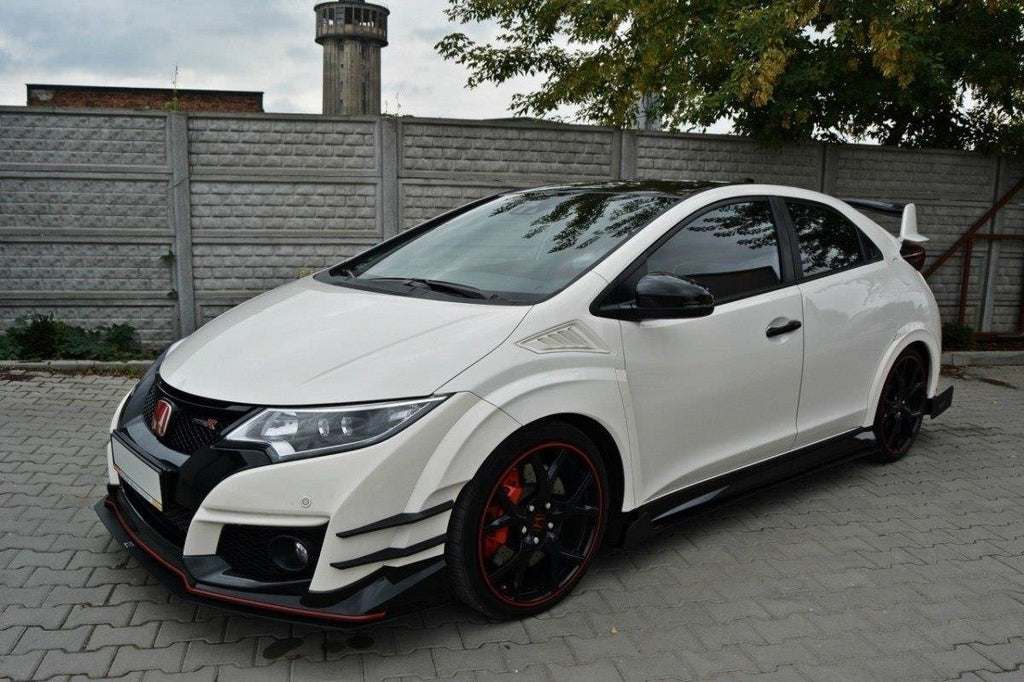 Maxton Design Racing Street+ Spoilerlippe Front Ansatz passend für v.1 HONDA CIVIC IX TYPE R