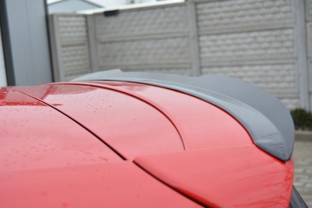 Maxton Design Spoiler CAP V.2 passend für Seat Leon Cupra Hatchback Mk3 schwarz Hochglanz