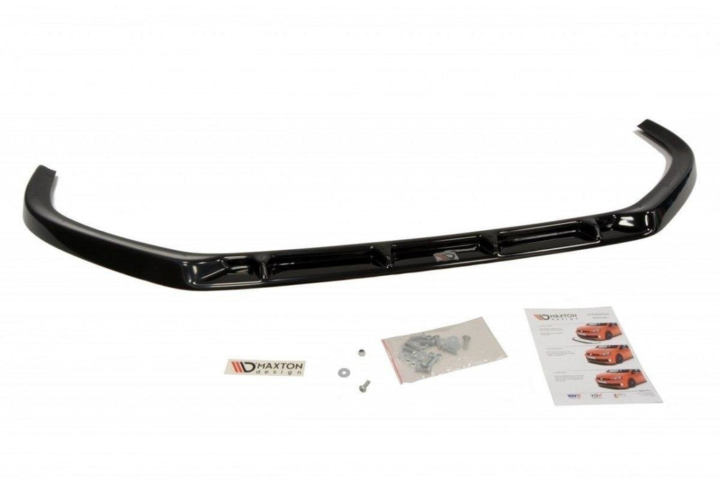 Maxton Design Street+ Spoilerlippe Front Ansatz passend für PEUGEOT 308 vor Facelift schwarz Hochglanz