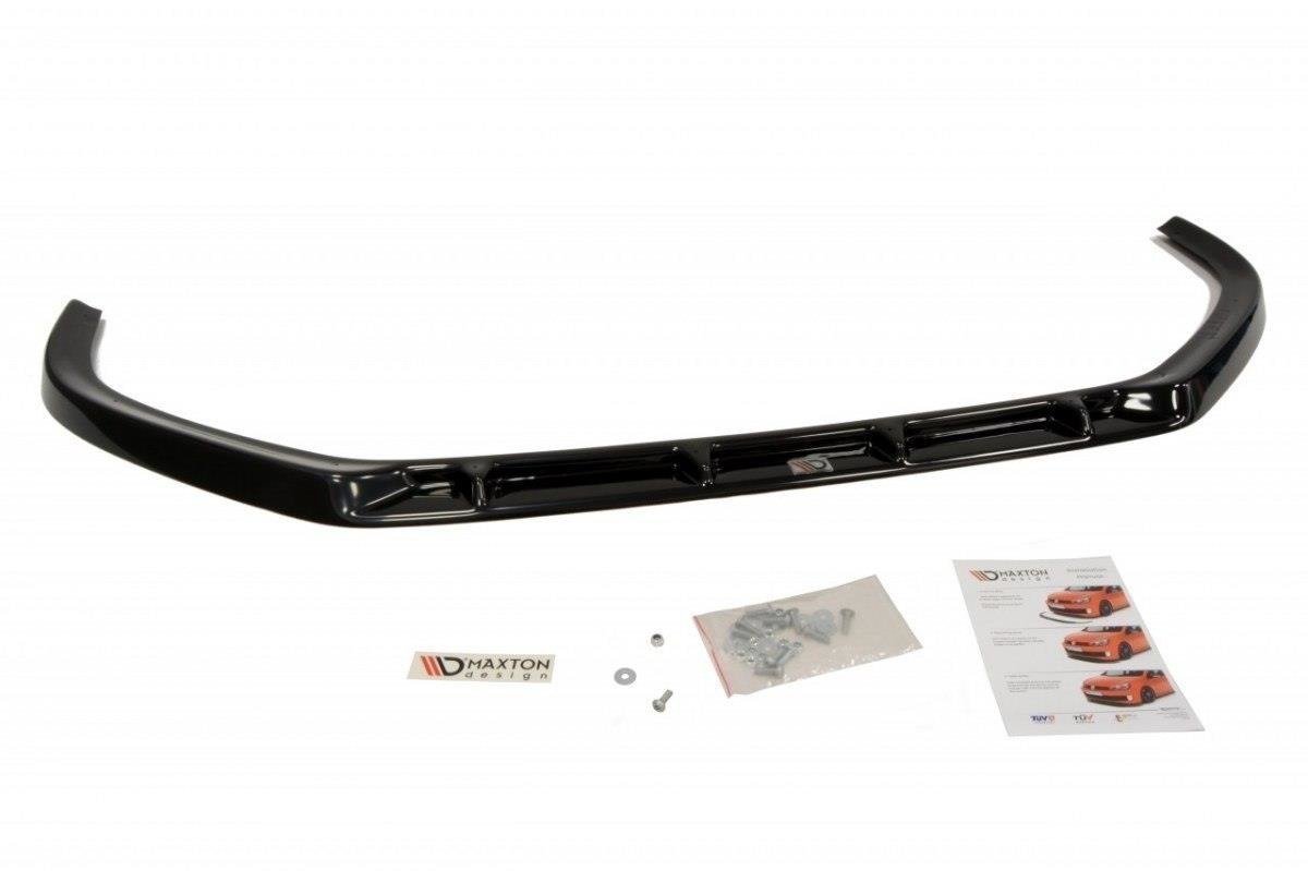 Maxton Design Street+ Spoilerlippe Front Ansatz passend für PEUGEOT 308 vor Facelift schwarz Hochglanz