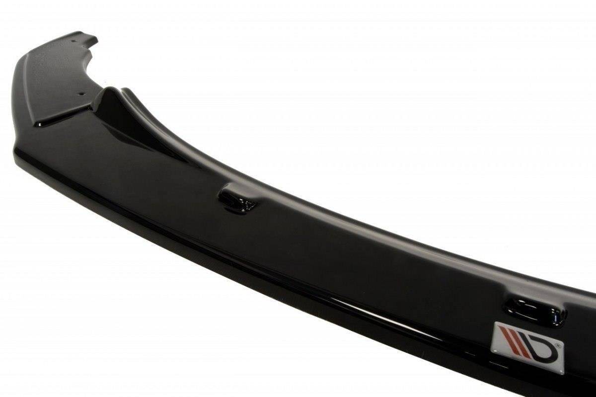 Maxton Design Street+ Spoilerlippe Front Ansatz passend für BMW 1er F20/F21 M-Power (vor Facelift) schwarz Hochglanz