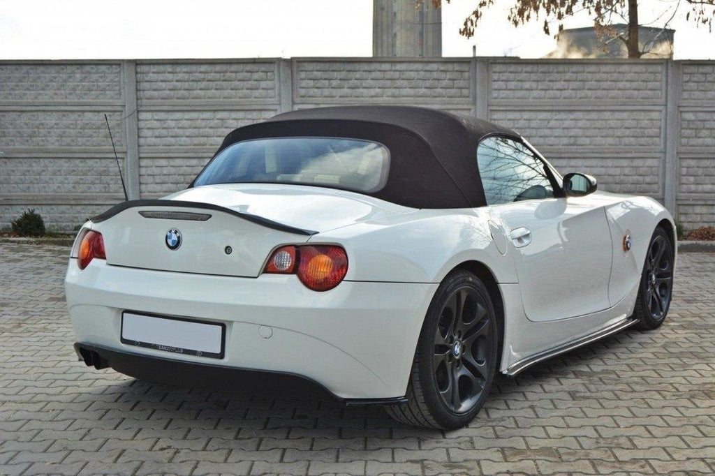 Maxton Design Heck Ansatz Flaps Diffusor passend für BMW Z4 E85 / E86 vor Facelift schwarz Hochglanz