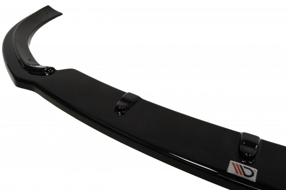 Maxton Design Street+ Spoilerlippe Front Ansatz V.2 passend für Ford Focus RS Mk2 schwarz Hochglanz