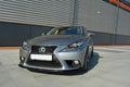 Maxton Design Street+ Spoilerlippe Front Ansatz V.1 passend für Lexus IS Mk3 schwarz Hochglanz