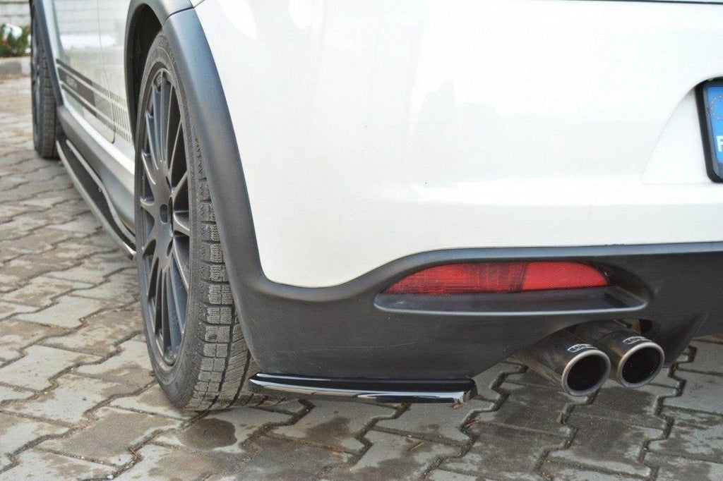 Maxton Design Heck Ansatz Flaps Diffusor passend für FIAT GRANDE PUNTO ABARTH schwarz Hochglanz