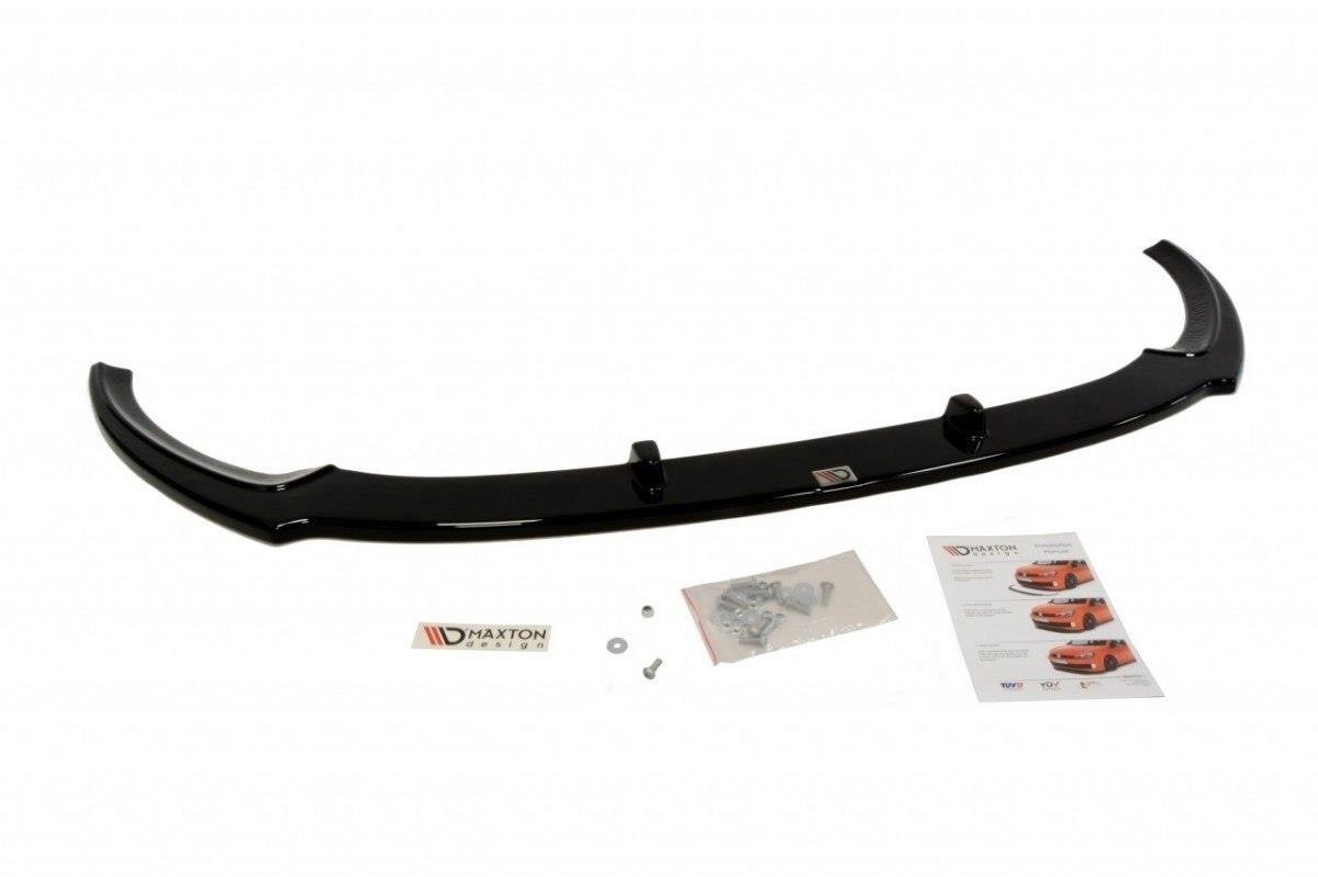 Maxton Design Street+ Spoilerlippe Front Ansatz passend für OPEL CORSA E OPC / VXR schwarz Hochglanz