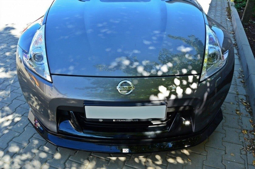 Maxton Design Street+ Spoilerlippe Front Ansatz passend für Nissan 370Z schwarz Hochglanz