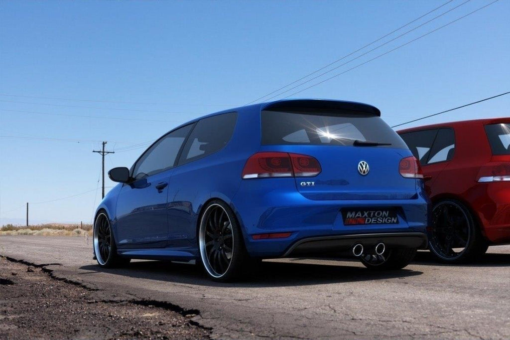 Maxton Design Heckschürze passend für VW Golf V R32 Look passend für VW Golf VI GTI schwarz Hochglanz