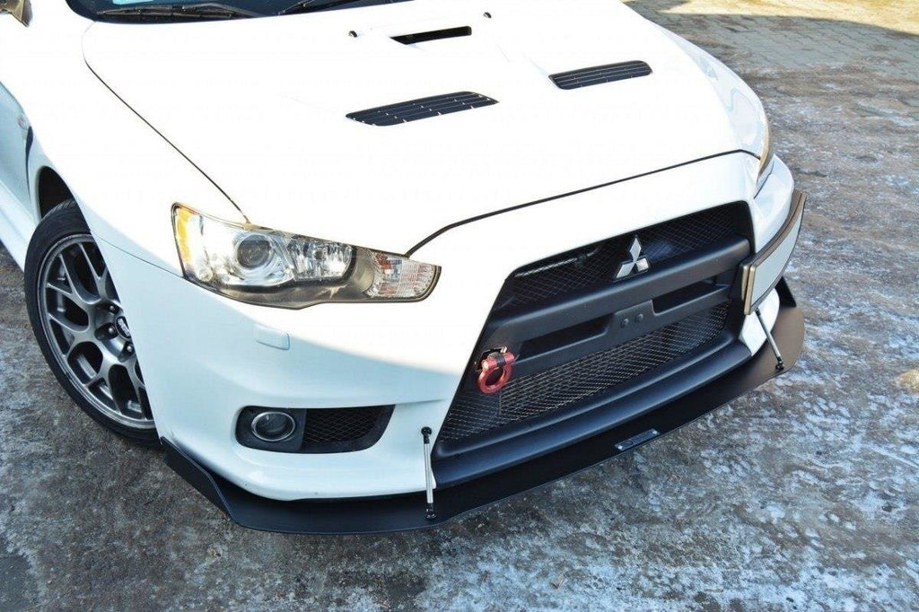 Maxton Design Racing Street+ Spoilerlippe Front Ansatz V.1 passend für Mitsubishi Lancer Evo X