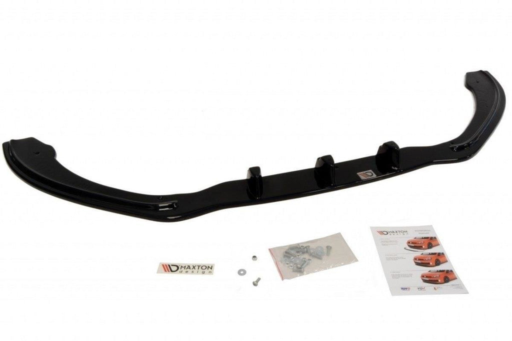 Maxton Design Street+ Spoilerlippe Front Ansatz passend für Ford Fiesta ST-Line Mk7 schwarz Hochglanz
