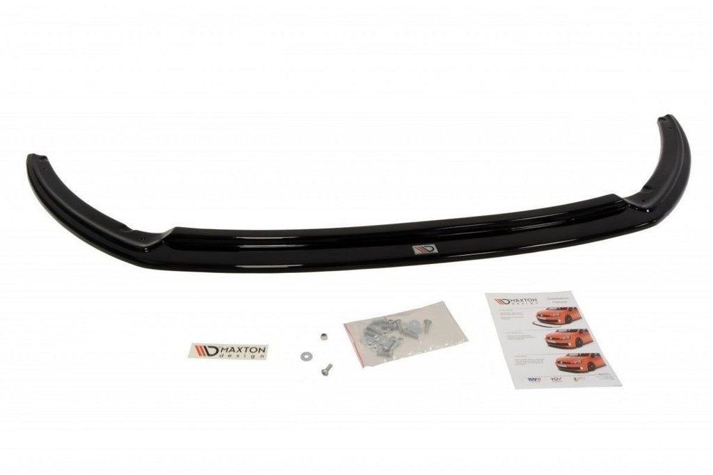 Maxton Design Street+ Spoilerlippe Front Ansatz V.2 passend für Ford Focus ST Mk3 schwarz Hochglanz