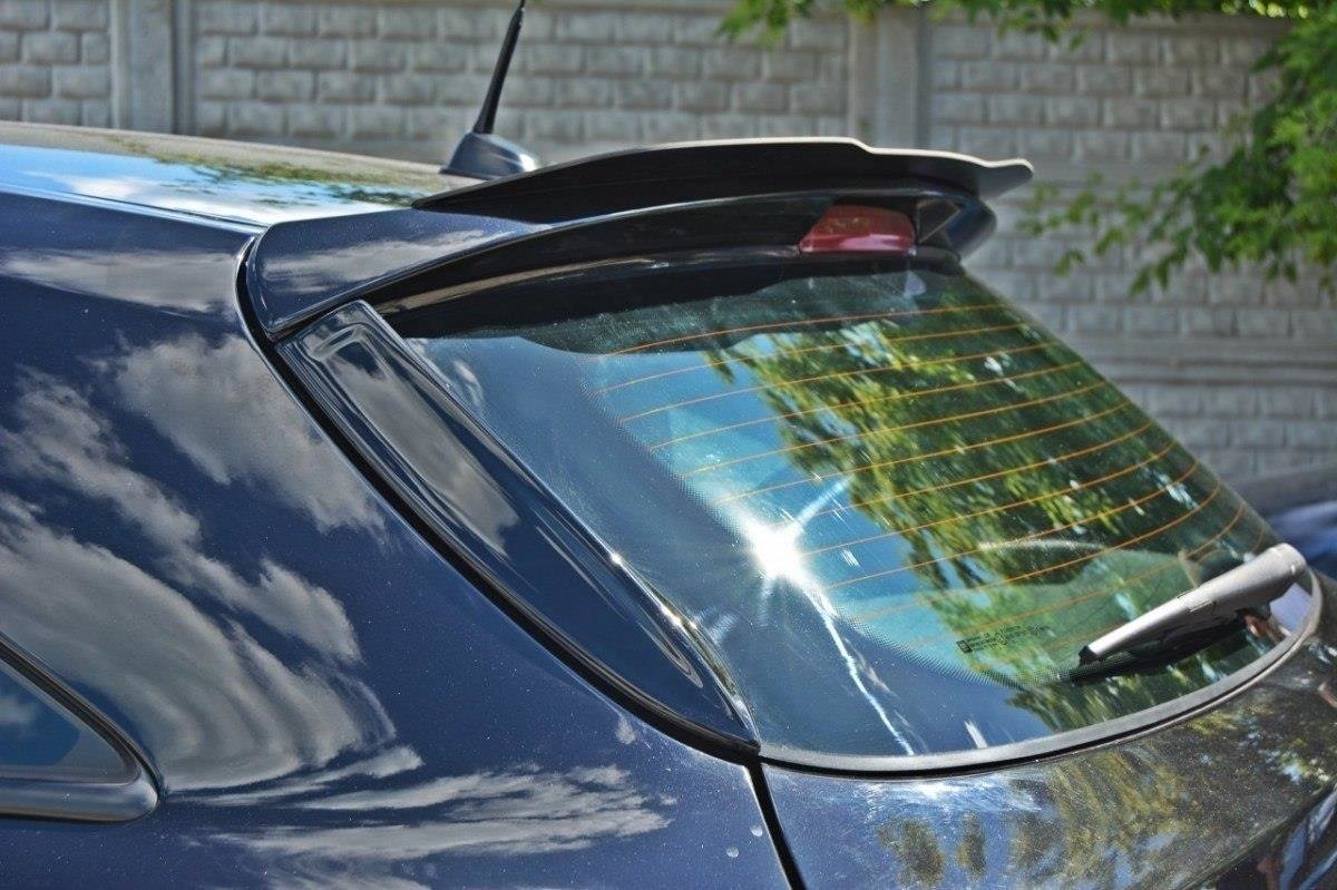 Maxton Design HECK SEITE Spoiler CAP passend für OPEL ASTRA H (FOR OPC / VXR) schwarz Hochglanz