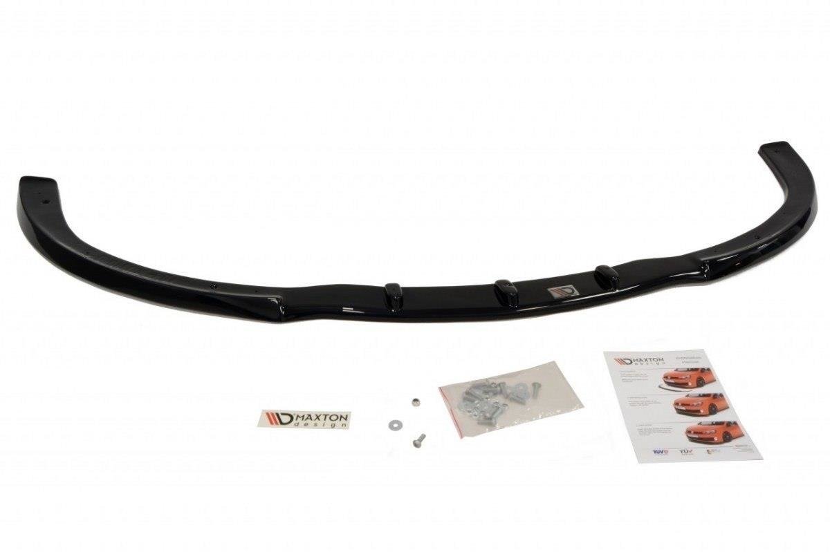 Maxton Design Street+ Spoilerlippe Front Ansatz passend für OPEL CORSA D OPC-LINE (vor Facelift) schwarz Hochglanz