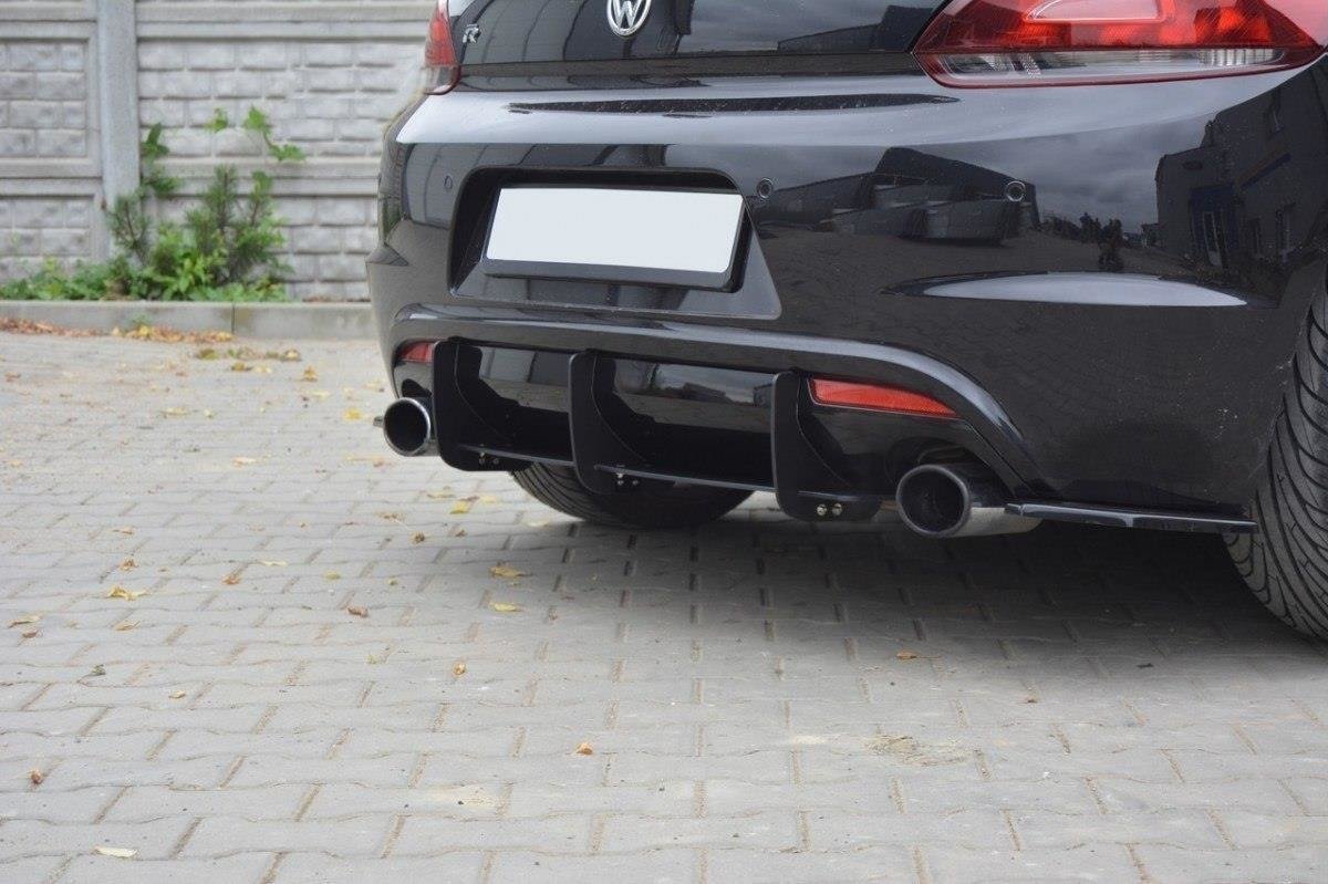 Maxton Design VW SCIROCCO R Diffusor Heck Ansatz passend für Heckschürze passend für & Heck Ansatz Flaps Diffusor passend für