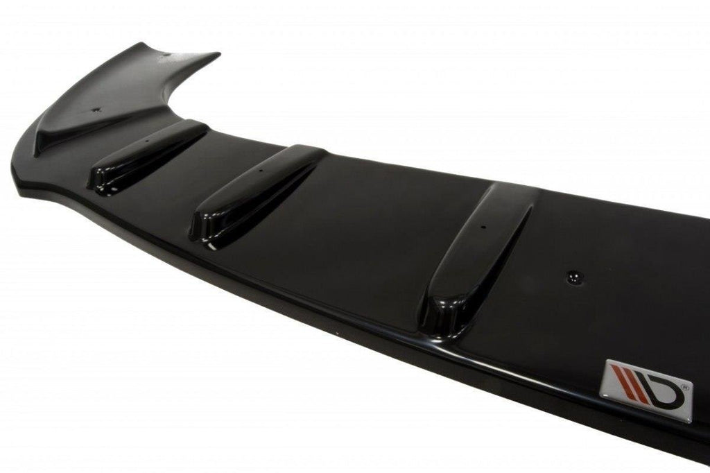 Maxton Design Street+ Spoilerlippe Front Ansatz passend für SEAT LEON MK1 mit Sport Stoßstange schwarz Hochglanz