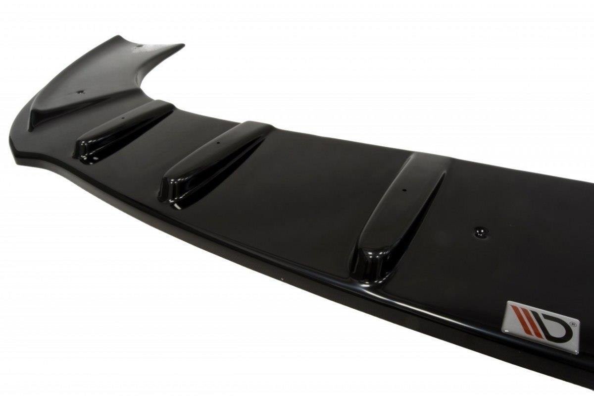Maxton Design Street+ Spoilerlippe Front Ansatz passend für SEAT LEON MK1 mit Sport Stoßstange schwarz Hochglanz