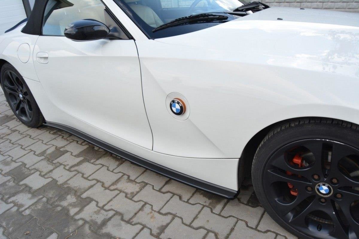 Maxton Design Street+ Seitenschweller Leisten passend für BMW Z4 E85 / E86 schwarz Hochglanz
