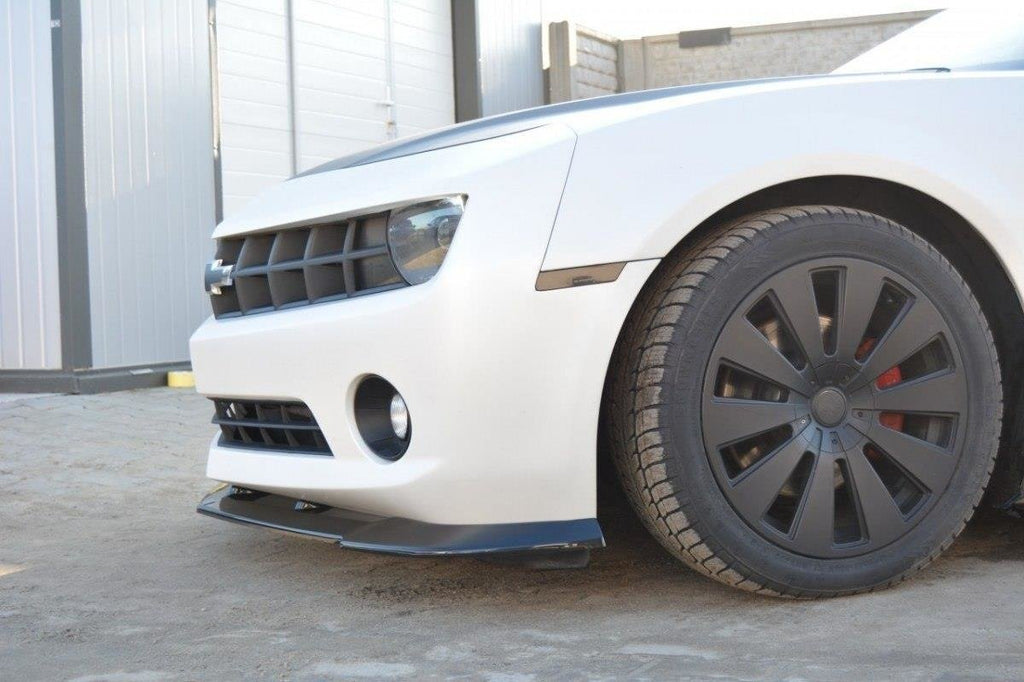 Maxton Design Street+ Spoilerlippe Front Ansatz passend für Chevrolet Camaro Standard Mk5 schwarz Hochglanz