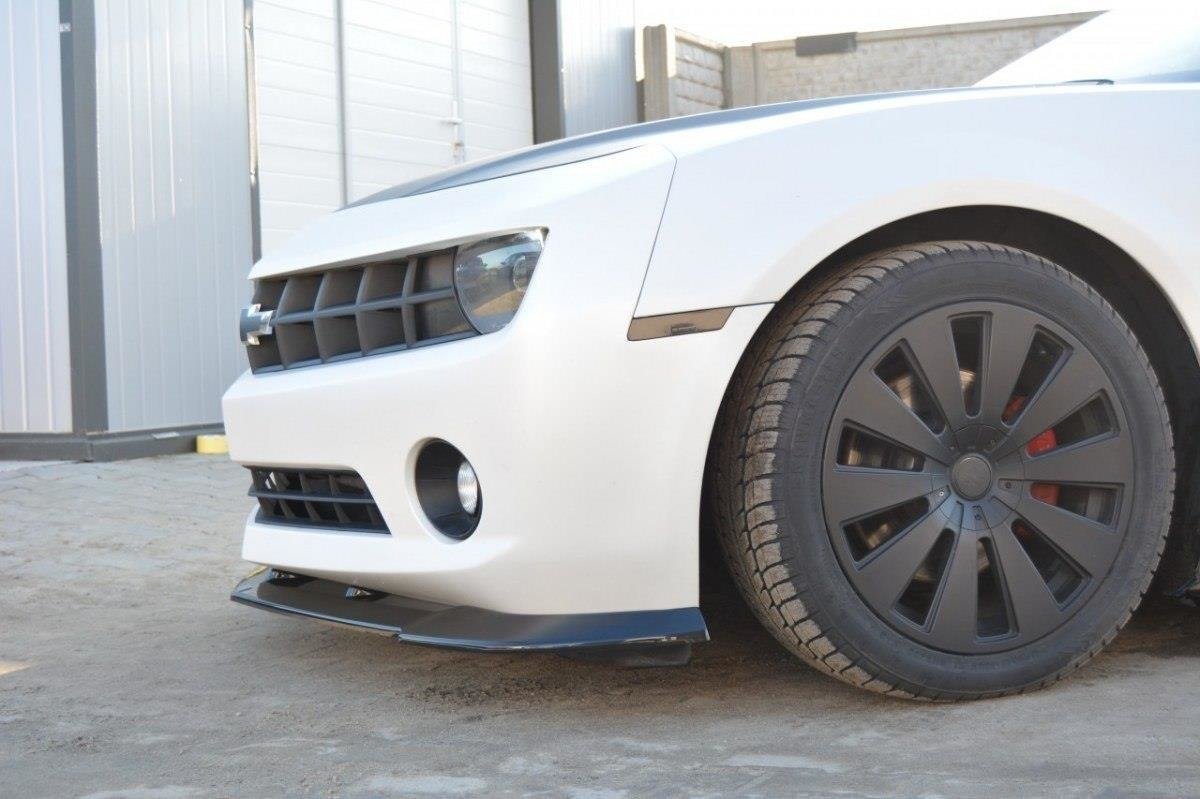 Maxton Design Street+ Spoilerlippe Front Ansatz passend für Chevrolet Camaro Standard Mk5 schwarz Hochglanz