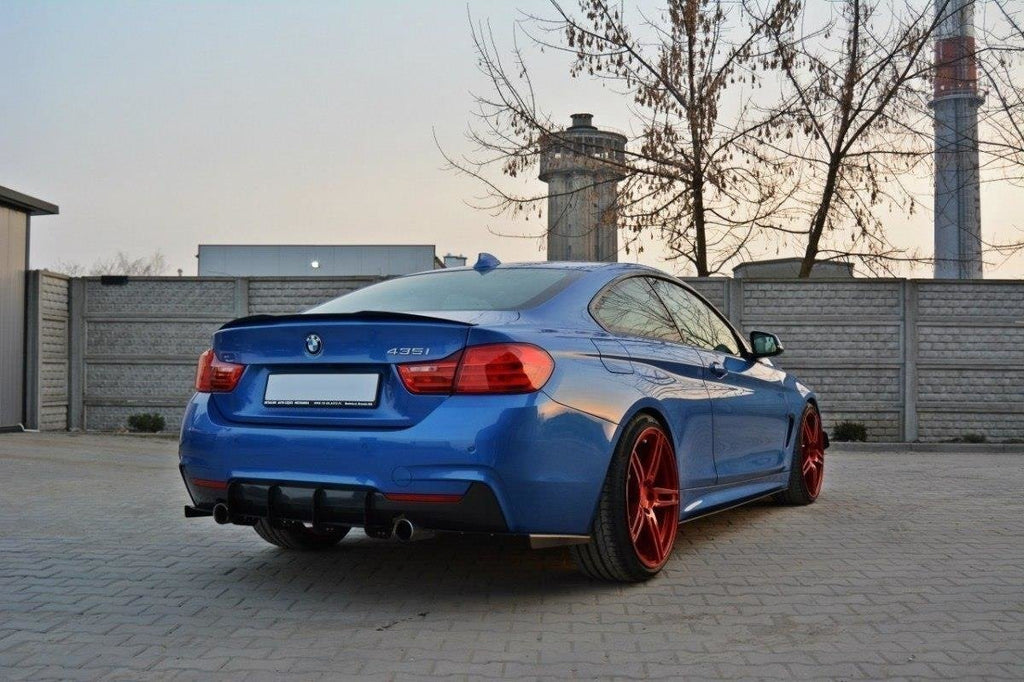 Maxton Design Diffusor Heck Ansatz passend für Heckschürze passend für & Heck Ansatz Flaps Diffusor passend für BMW 4er Coupe / Gran Coupe / Cabrio M-Paket F32 / F36 / F33