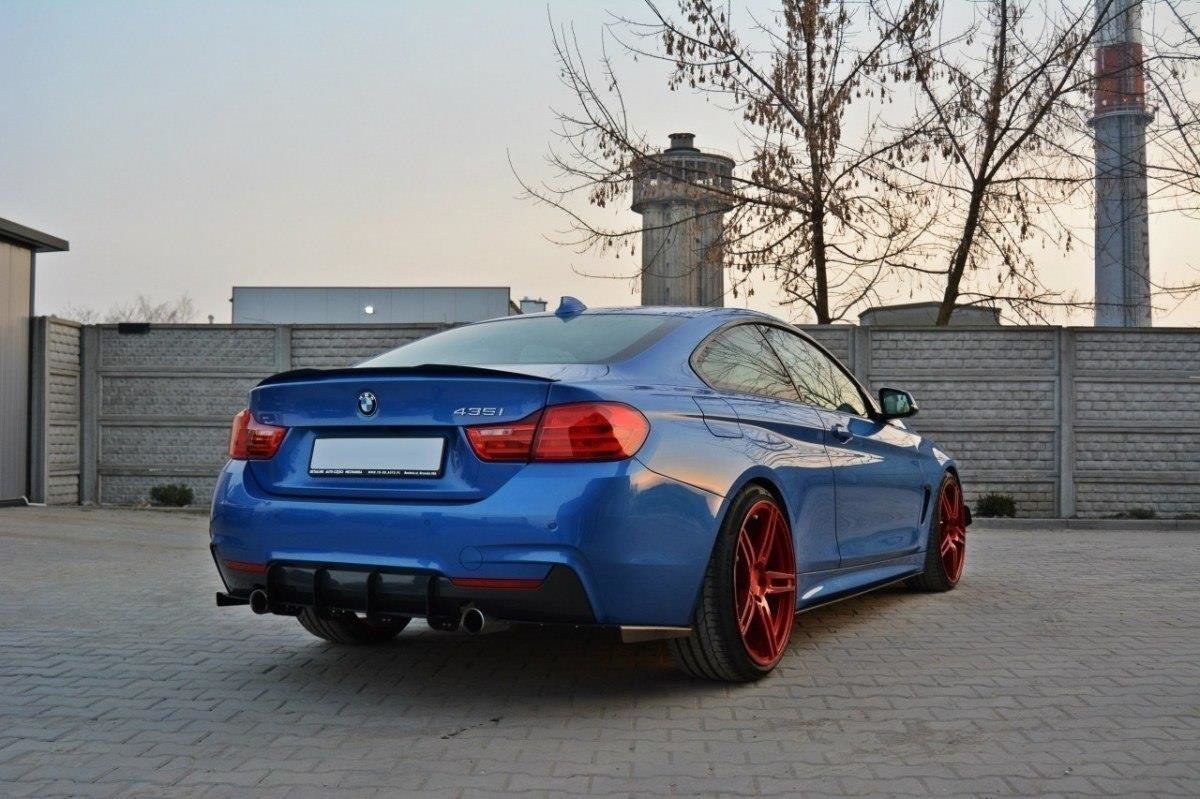 Maxton Design Diffusor Heck Ansatz passend für Heckschürze passend für & Heck Ansatz Flaps Diffusor passend für BMW 4er Coupe / Gran Coupe / Cabrio M-Paket F32 / F36 / F33