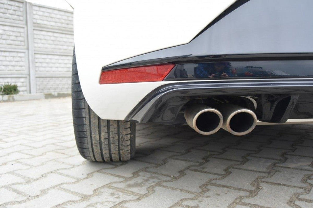 Maxton Design Diffusor Heck Ansatz passend für SEAT LEON III FR schwarz Hochglanz