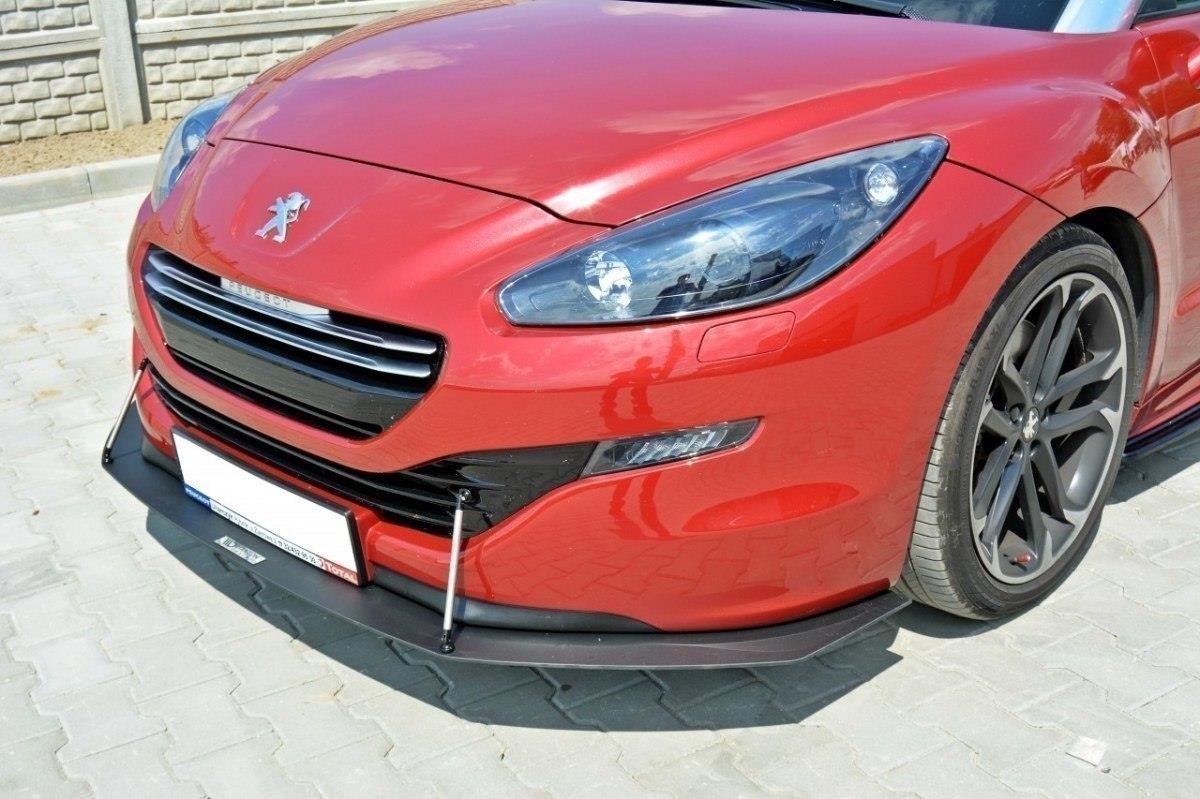 Maxton Design Racing Street+ Spoilerlippe Front Ansatz passend für PEUGEOT RCZ FACELIFT