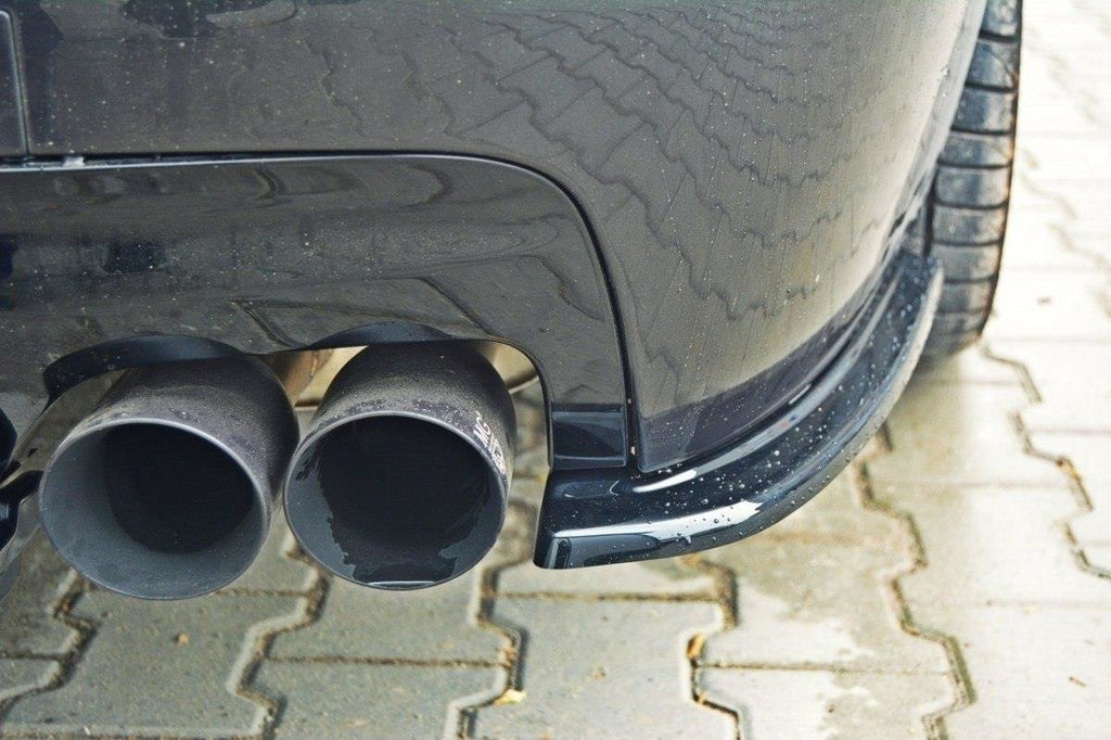 Maxton Design Heck Ansatz Flaps Diffusor passend für BMW 5er M-Paket Limousine /Touring F10/F11 (mit zwei Doppel Endstücken) schwarz Hochglanz