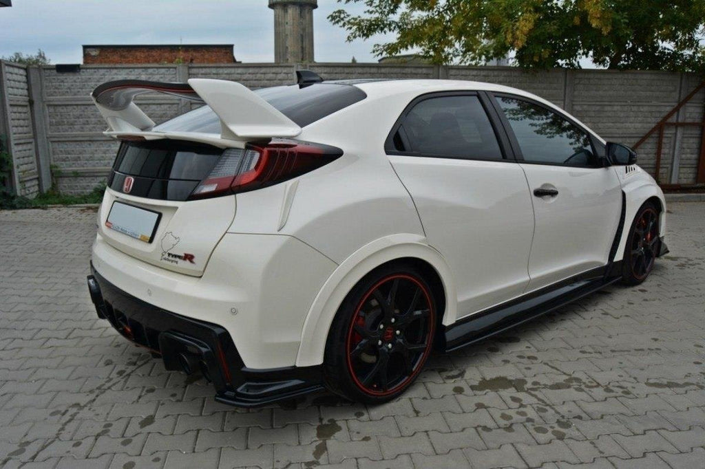 Maxton Design Spoiler CAP passend für n.1 HONDA CIVIC IX TYPE R schwarz Hochglanz
